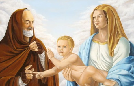 Padre Pio Gesù e Maria